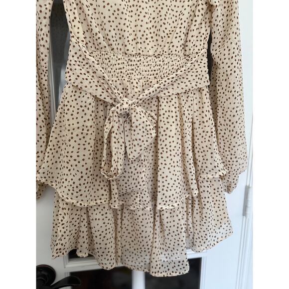 Japna Spring Polka Dot Ruffle Mini Dress size XS - Picture 10 of 10